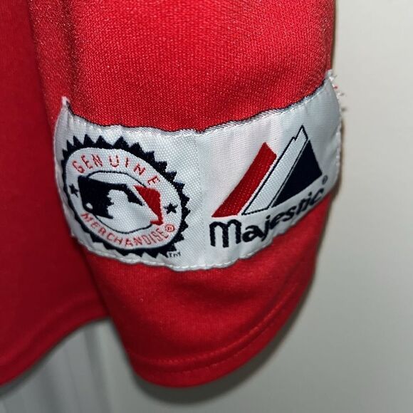 Sewn Majestic authentic Boston Red Sox Home BIG Man baseball jersey 2XL/XXL wow! - Picture 5 of 7